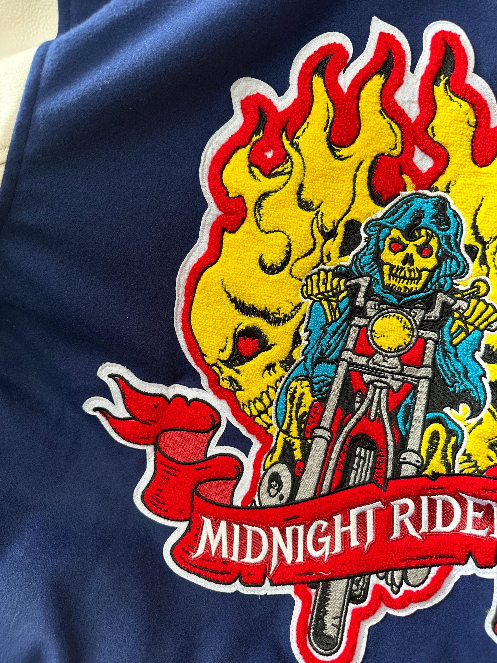 Midnight Riders Varsity Jacket – HOLLYWOODHUNNA
