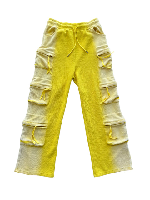 Yellow Thermal Cargo Pants