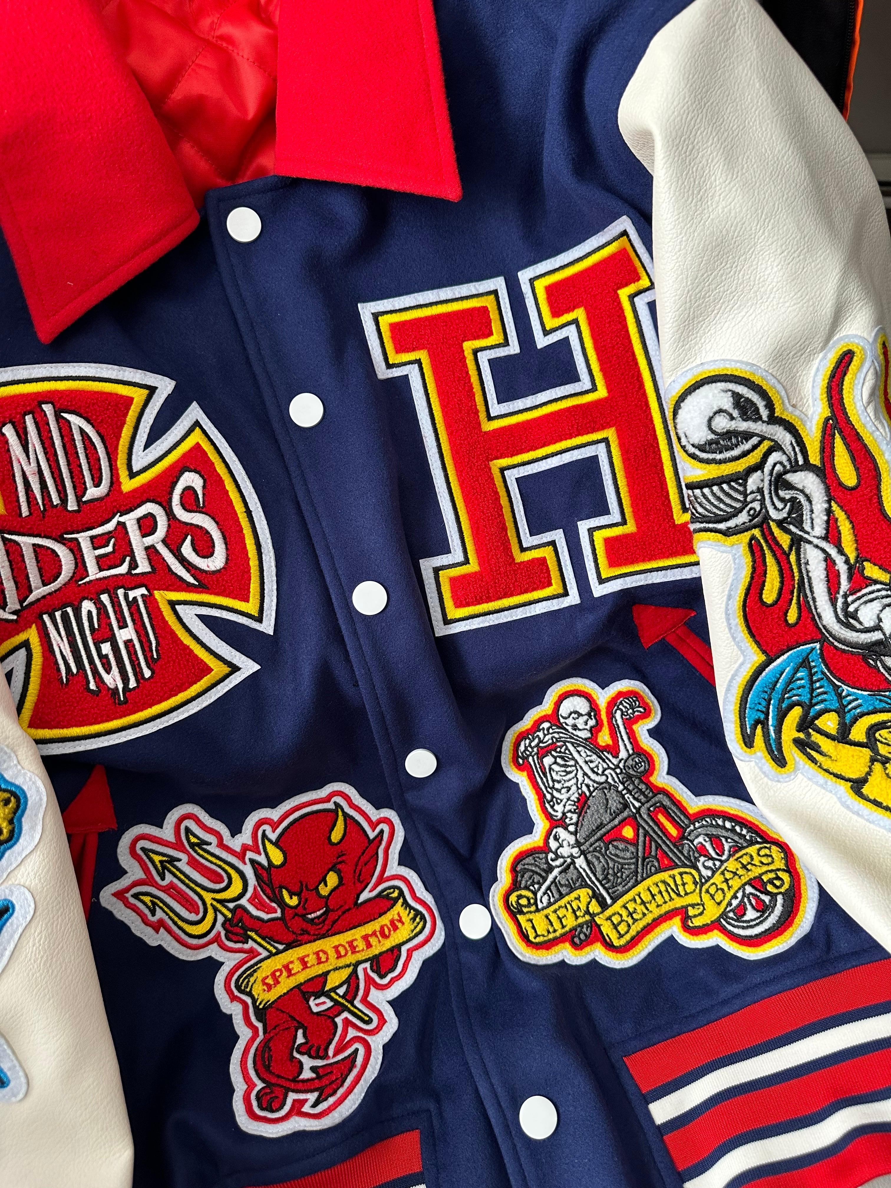 Midnight Riders Varsity Jacket - HOLLYWOODHUNNA