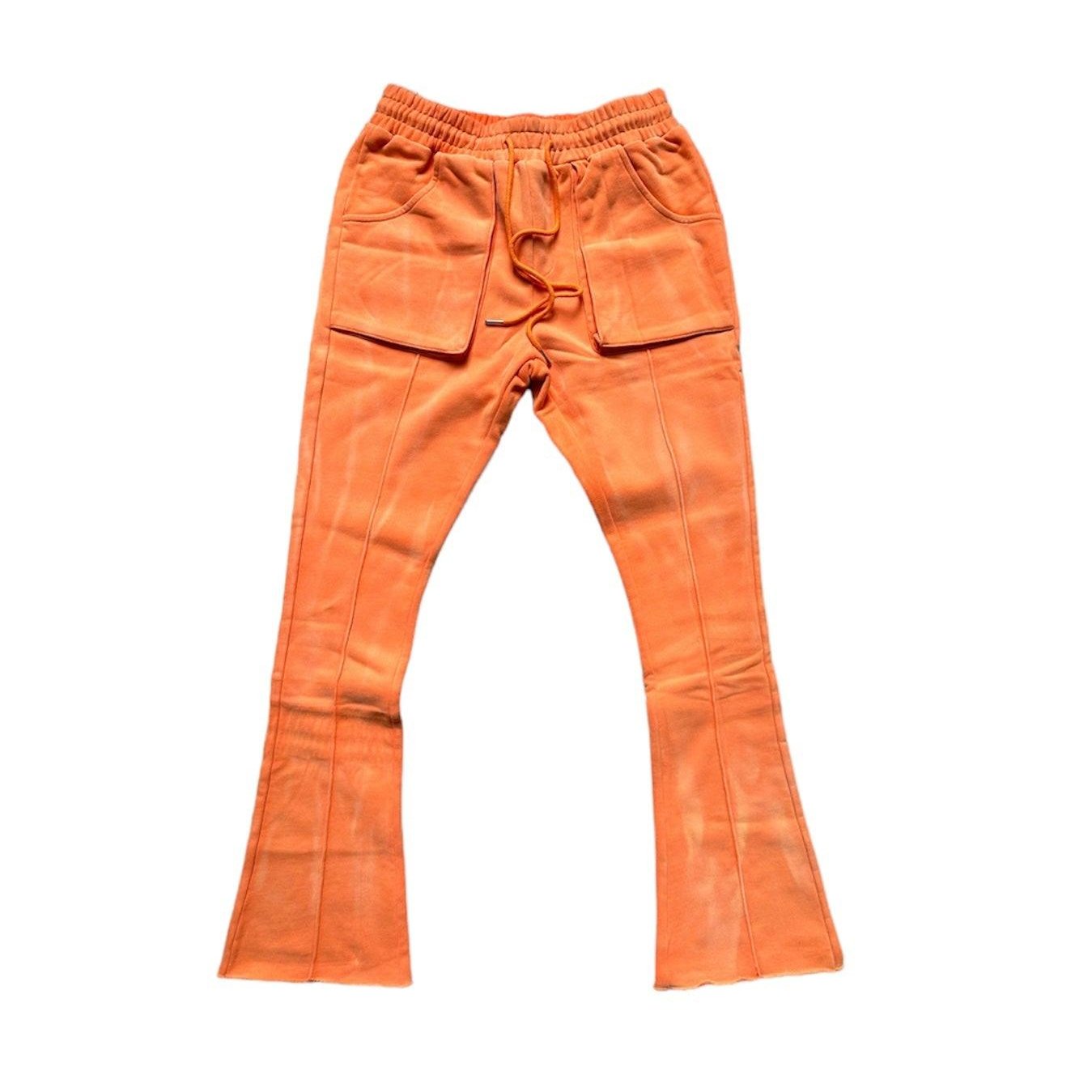 Orange Wash Sweatpants - HOLLYWOODHUNNA