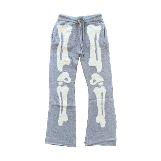 Grey Mohair Bone Pants