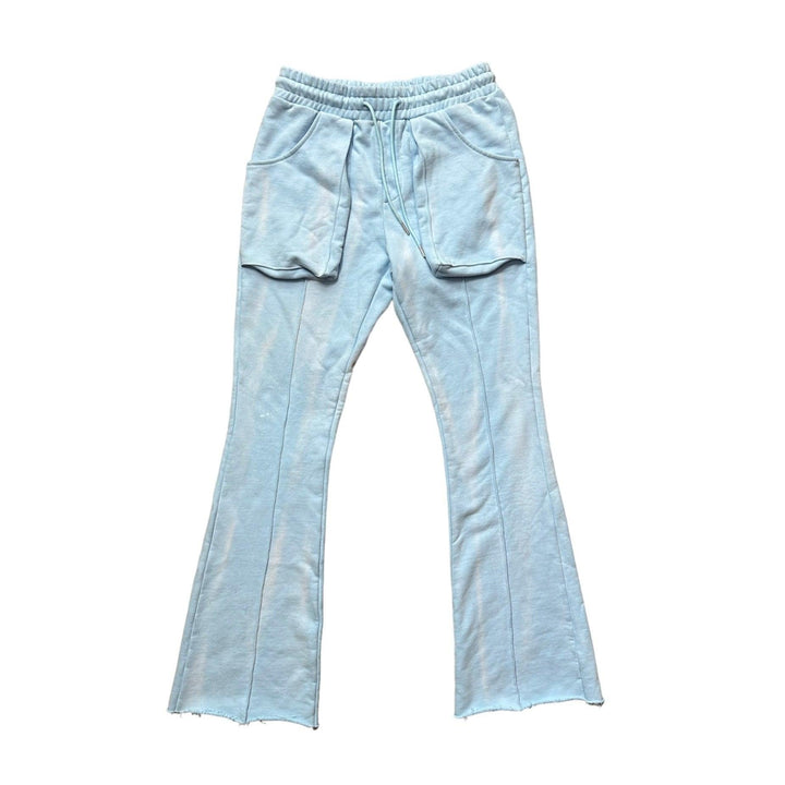 Baby Blue Wash Sweatpants - HOLLYWOODHUNNA