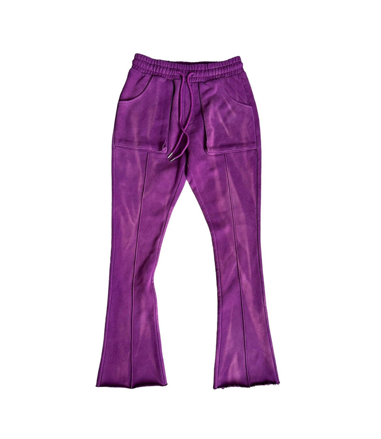 Purple Washed Sweatpants - HOLLYWOODHUNNA