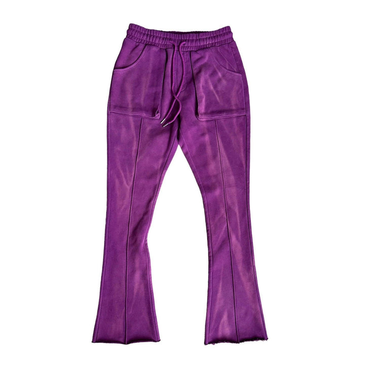 Purple Washed Sweatpants - HOLLYWOODHUNNA