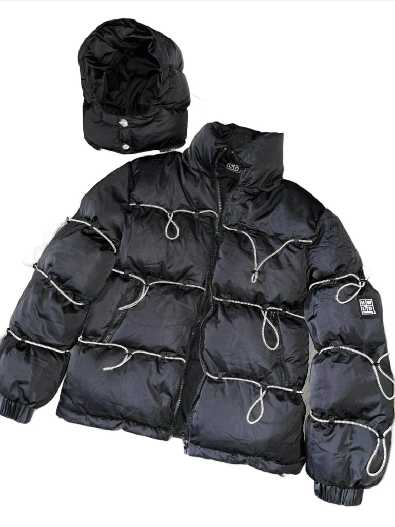 HOLLYWOODHUNNA Cord Puffer Jacket