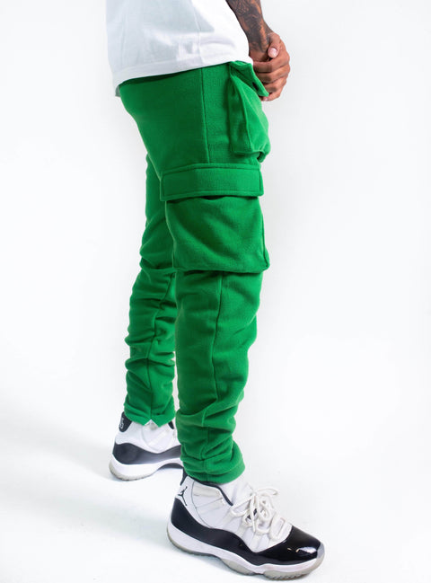 HOLLYWOODHUNNA Green Cargo Pants