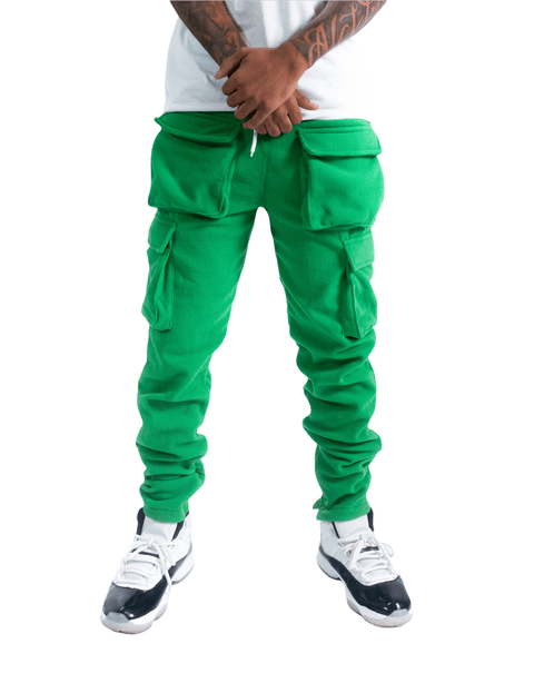 HOLLYWOODHUNNA Green Cargo Pants