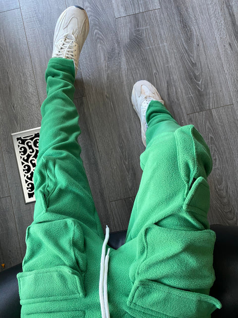 HOLLYWOODHUNNA Green Cargo Pants