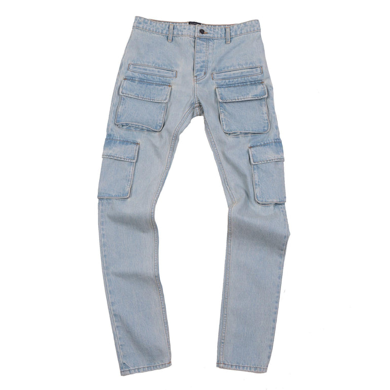 HOLLYWOODHUNNA 30 (S) / Blue Cargo Denim Jeans