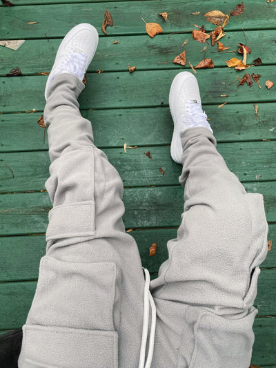 HOLLYWOODHUNNA Grey Cargo Pants