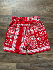 Red Egyptian Shorts - HOLLYWOODHUNNA